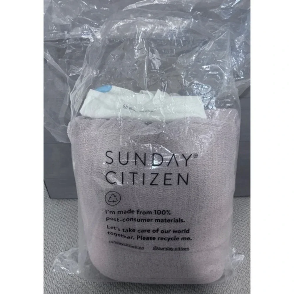 Sunday Citizen Snug Comforter King Taupe Textured Bedding A03020680 NEW